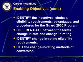 Topic 1.26 Career Incentives | PPT