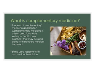Introduction to Complementary and Alternative Medicine | PDF