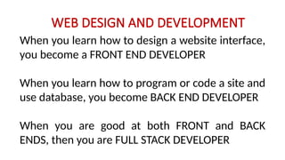 Website. It System Introduction TOPIC 1 - INTRODUCTION TO WEBSITE DESIGN AND DEVELOPMENT.pptx