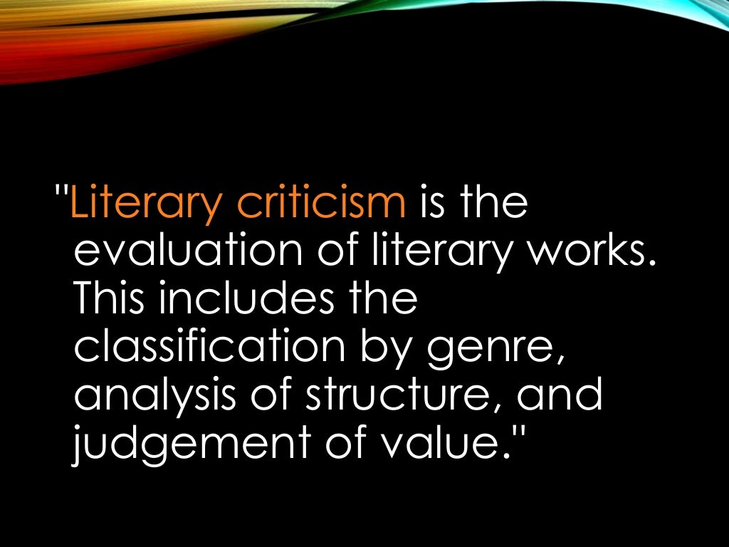 Literary Criticism