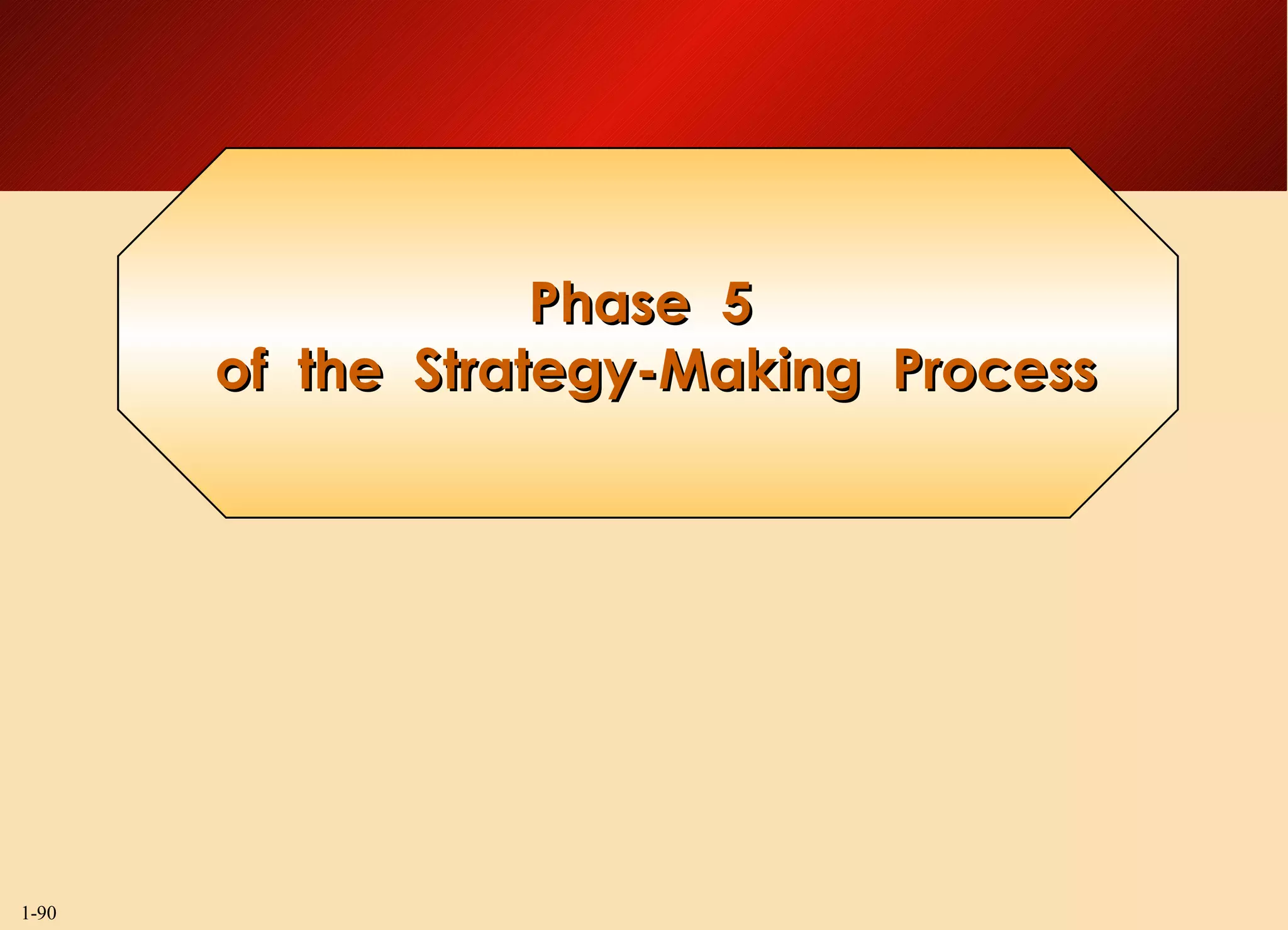 Phase  5  of  the  Strategy-Making  Process 