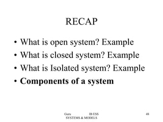 Topic 1 systems & models | PDF