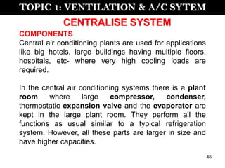 Ac System Classification Central ventilation & a/c system | PDF
