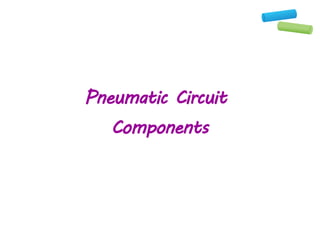 Pneumatic Circuit
Components
 