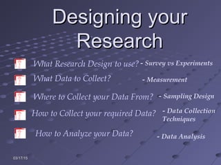 Topic 10 sample designs & procedures | PPT
