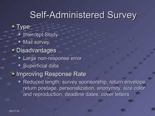 Topic 10 sample designs & procedures | PPT