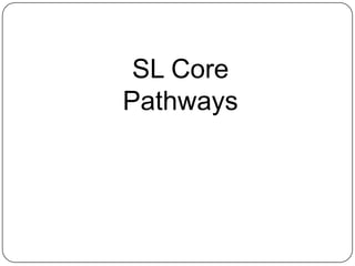 SL Core
Pathways
 