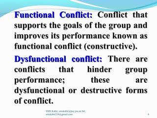 Conflict, Negotiation, and Intergroup Behavior | PPT