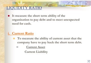 A low value of this ratio will affect the company ‘s ability to obtain debt, equity financing and the ability to grow or expand.i   Return on capital employed (ROCE)measures effective use of capital