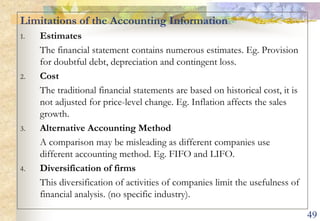 441.  Profitability Ratiosa.  Return on Capital Employed Profit after tax 			=  35 	= 16.3%  Average capital employed  	               215b. Gross Profit RatioGross profit= 100 	= 50%	  Sales				   200c. Net Profit RatioNet profit after taxation 		=  35  	= 17.5%             sales		 		   200 