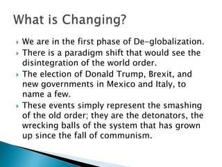 Post Globalization Issues and Power shift of the Century | PPTX