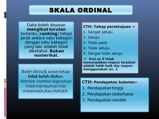 SKALA ORDINAL
 