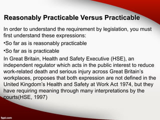 Not Practicable TOPIC 1& 2 Plant.ppt Introduction to Construction Safety | PPT