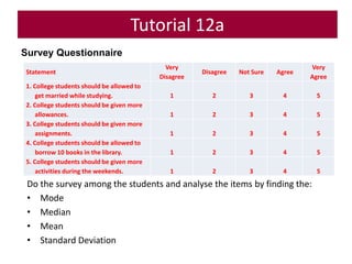 TSL3133 Topic 12 Quantitative Data Analysis | PPTX