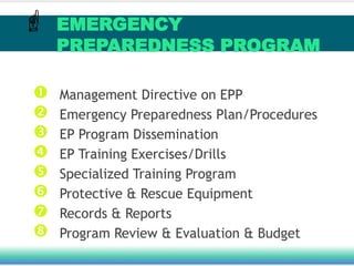Topic 13 - Basic Occupational safety and Health for EMERGENCY ...