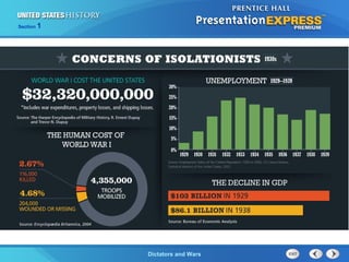 The Cold War BeginsDictators and Wars
Section 1
 