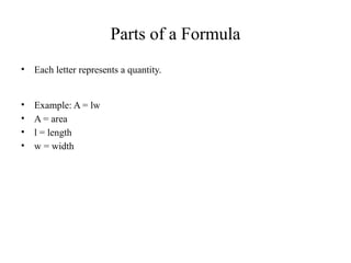 Topic 16 Formulae and Transposition in CSEC mathematics | PPTX