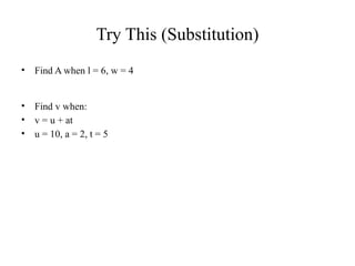 Topic 16 Formulae and Transposition in CSEC mathematics | PPTX
