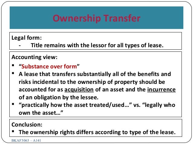 Topic 1 Accounting For Leases Topic 1 Accounting For Leases