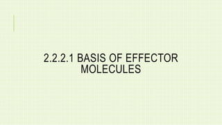 2.2.2.1 BASIS OF EFFECTOR
MOLECULES
 