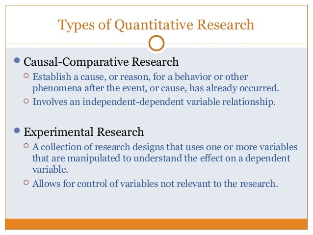 comparative research topics quantitative