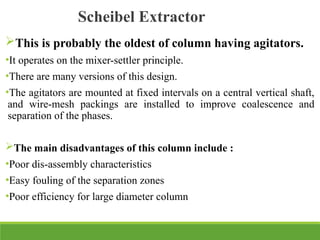 Scheibel Column topic liquid-liquid extraction process.pptx