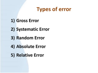 Measurement and error | PPT