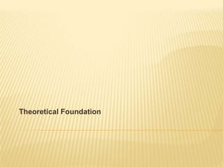 Theoretical Foundation
 