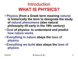 Physics Is Topic 1realm of physics | PPT