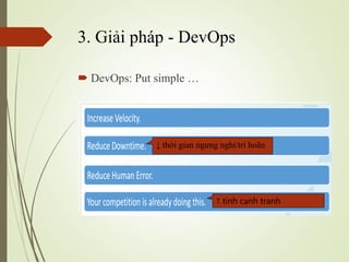 3. Gi?i php - DevOps
? DevOps: Put simple 
 th?i gian ng?ng ngh?/tr ho?n
 tnh c?nh tranh
 