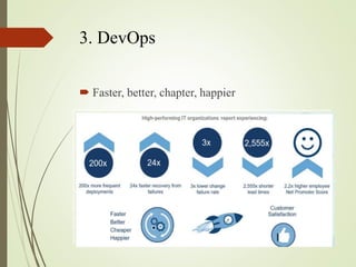 3. DevOps
? Faster, better, chapter, happier
 