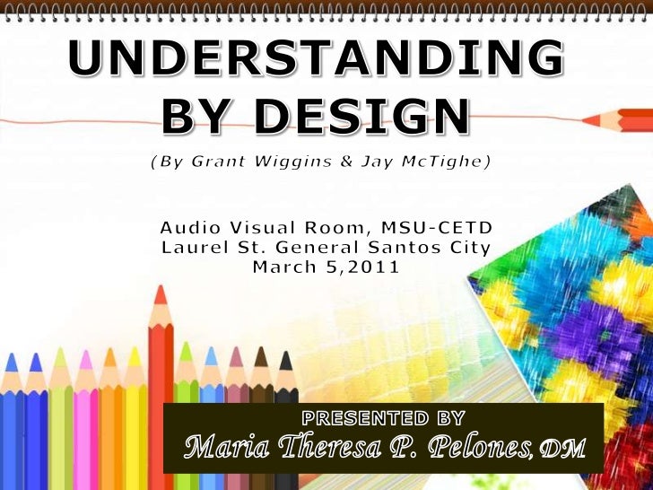 Understanding by design definition Understanding by design definition