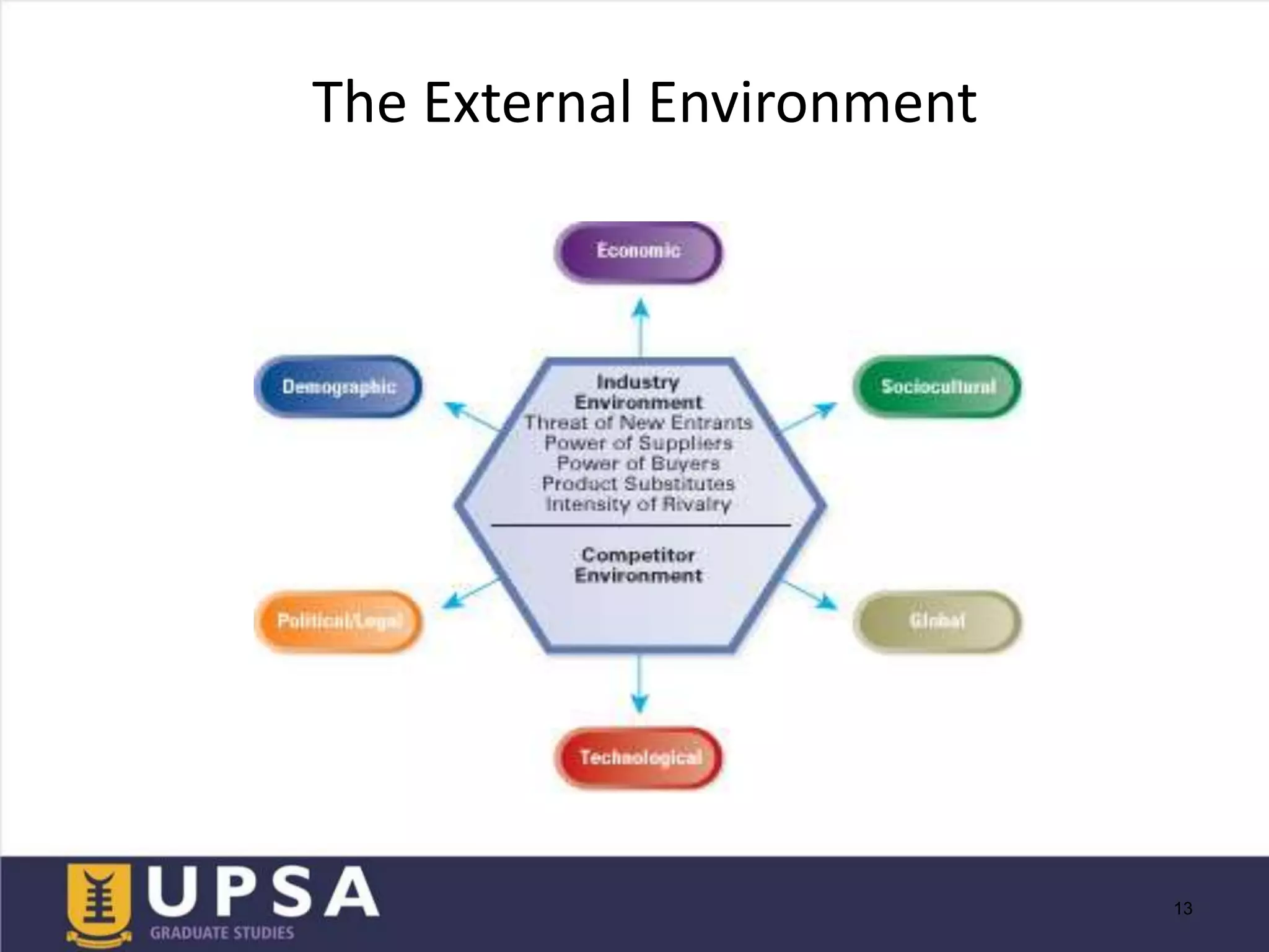 Segmentation External Environment Ppt The External Environment Opportunities Threats