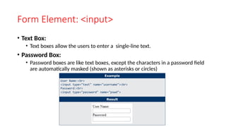 Topic 2 - HTML Form Design.pptx for HTML and web | PPTX