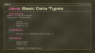 Topic 2 - Java Programming Basic.pdf CSC435 OOP | PDF
