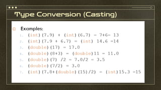 Topic 2 - Java Programming Basic.pdf CSC435 OOP | PDF