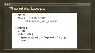 Topic 2 - Java Programming Basic.pdf CSC435 OOP | PDF