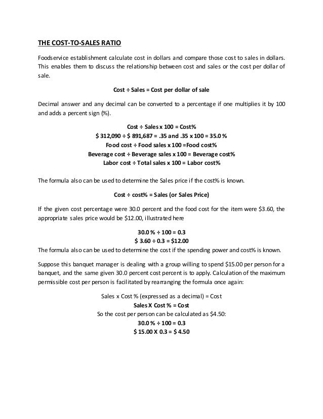 How To Calculate Food Cost Per Person Lgpst Calculator For Know The