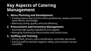 The Business Principles of Catering Management | PPTX