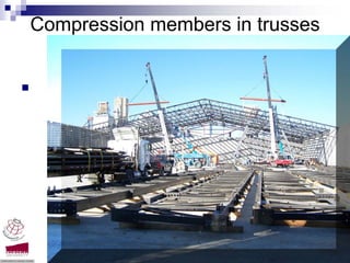 Compression members in trusses




                         Compression members -Dr. Seshu Adluri
 
