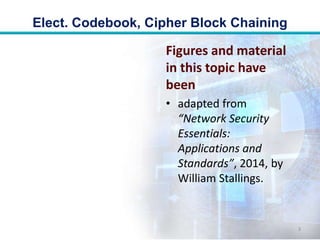 Topic21 Elect. Codebook, Cipher Block Chaining.pptx
