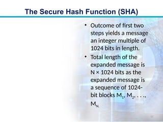 Comprehensive Overview of Secure Hash Algorithm (SHA) and SHA-512 | PPTX