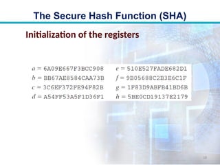 Comprehensive Overview of Secure Hash Algorithm (SHA) and SHA-512 | PPTX
