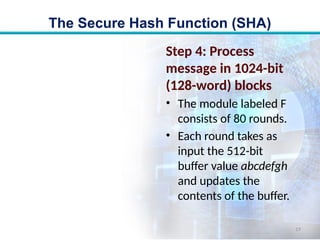 Comprehensive Overview of Secure Hash Algorithm (SHA) and SHA-512 | PPTX