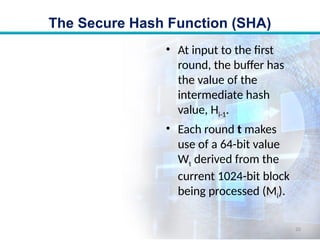 Comprehensive Overview of Secure Hash Algorithm (SHA) and SHA-512 | PPTX