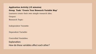 TOPIC 2 AND 3 illustrates the importance of quantitative research and ...