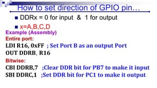 Topic 2 Architecture and instruction set of 8-bit AVR Microcontroller ...