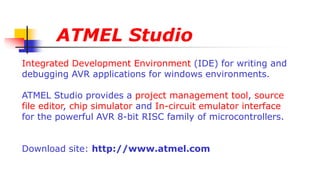 Topic 2 Architecture and instruction set of 8-bit AVR Microcontroller ...