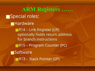 Topic 2 ARM Architecture and Programmer's Model.pptx
