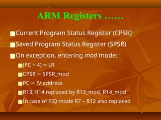 Topic 2 ARM Architecture and Programmer's Model.pptx